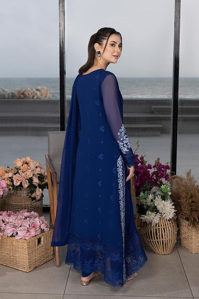 Luxury Embroidered Chiffon Suit – Unstitched 3-Piece