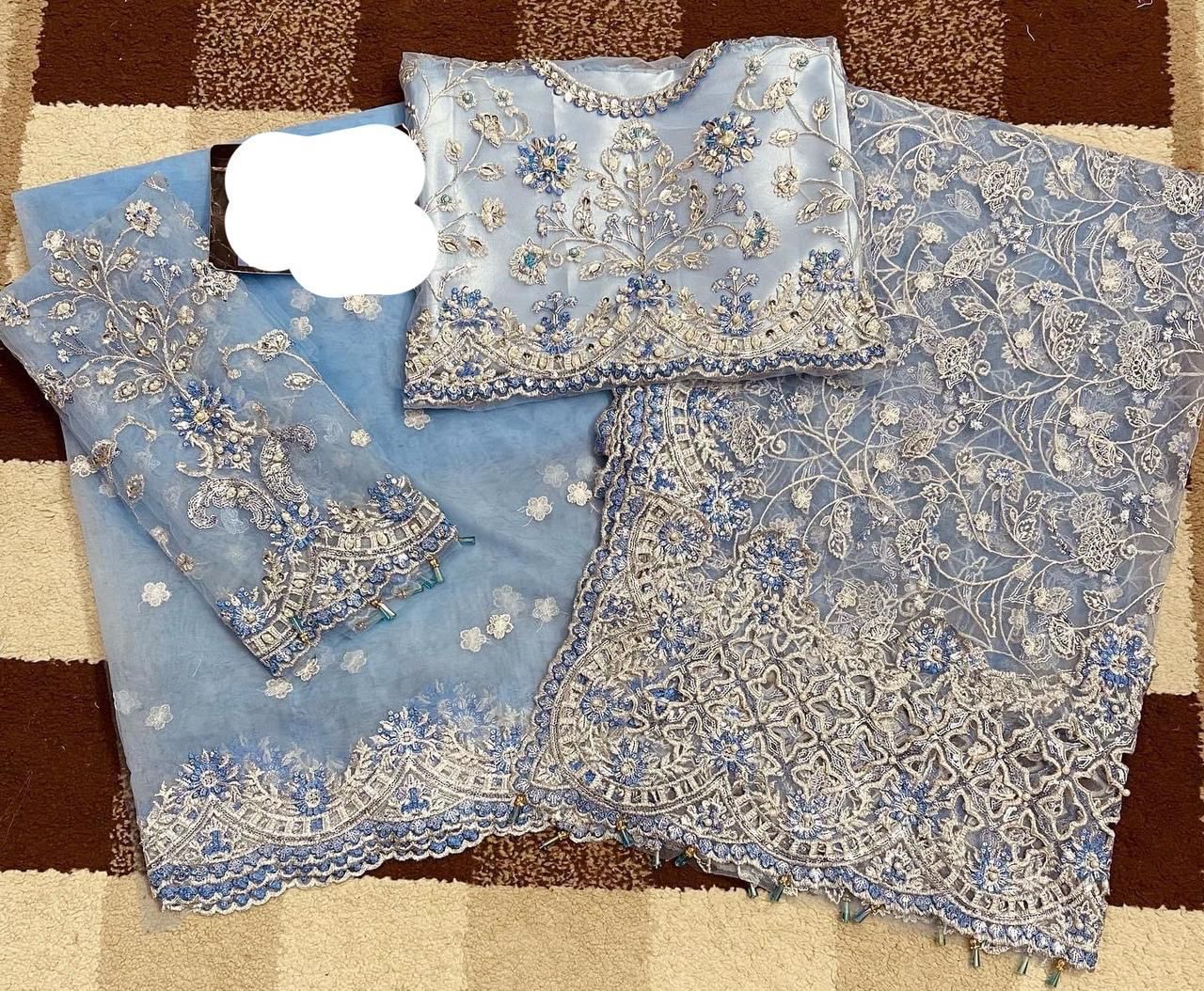 Luxury Heavy Embroidered Saree – Exclusive 2025 Edition