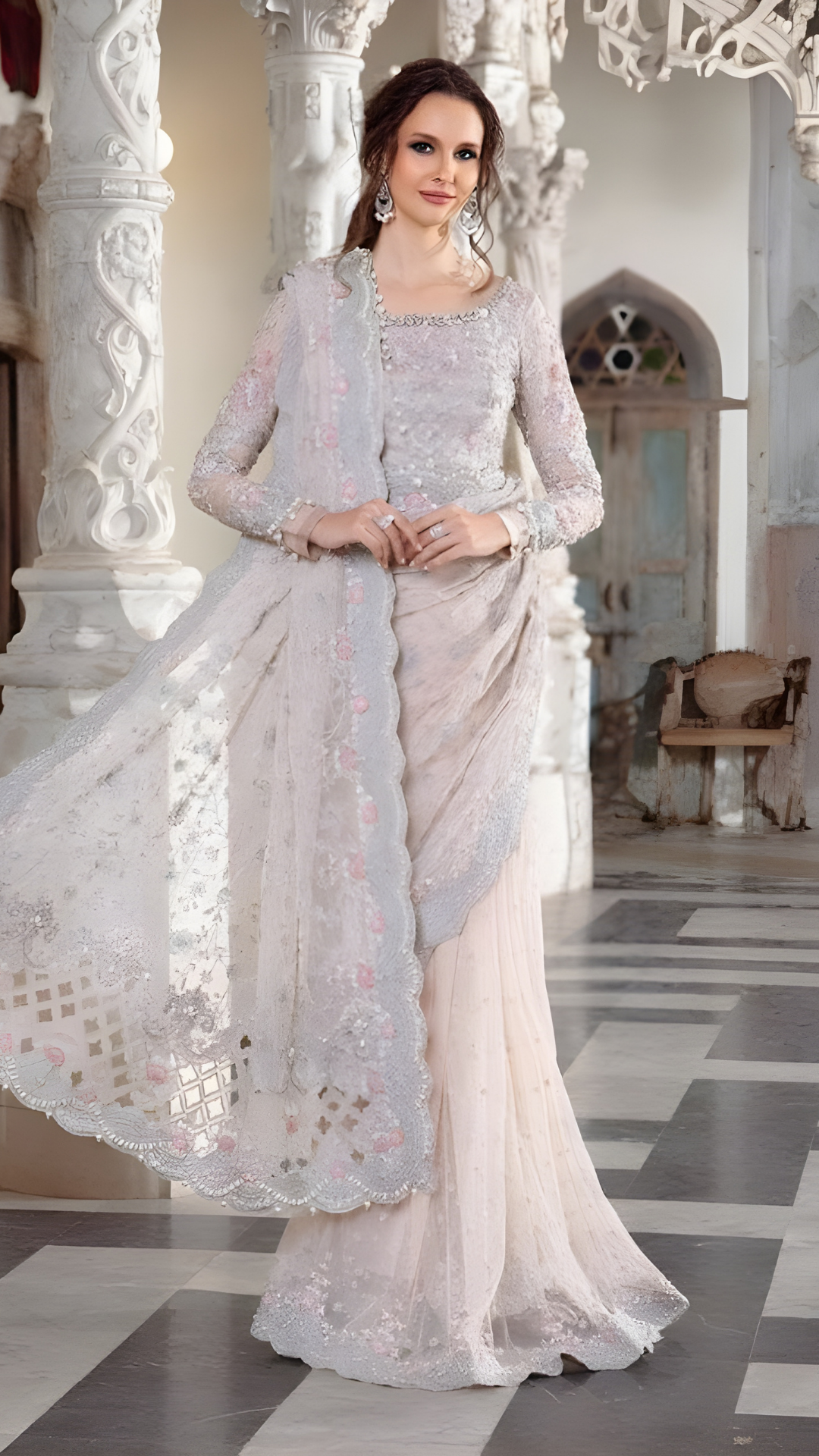 Luxury Heavy Embroidered Saree – Exclusive 2025 Edition
